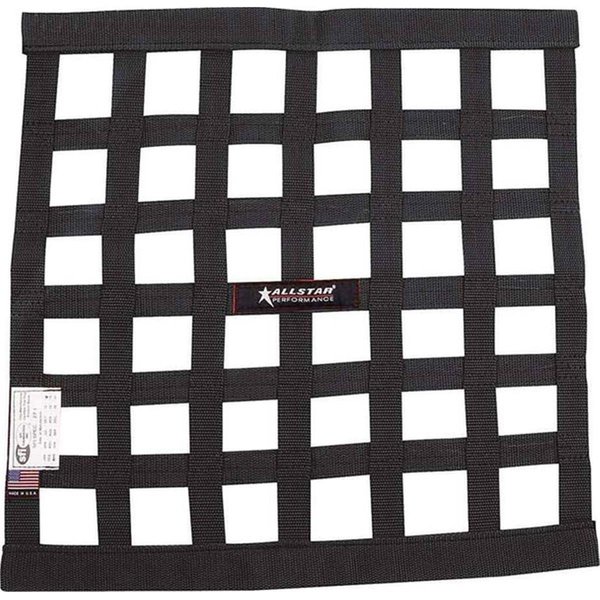 Allstar 18 x 18 in. SFI Border Style Window NetBlack ALL10280